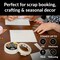 5PK Clear Double Sided Tape for Crafts 1/2" inch Wide Heavy Duty Adhesive Two Side Strong Sticky Thin Mounting Tape for Poster Carpet Wall Safe Doublesided Stick - 5 Rolls 60FT 300FT Total